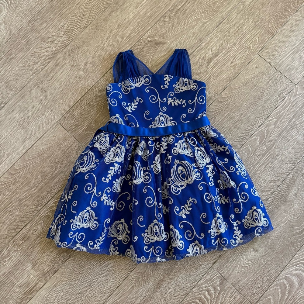 Disney Store Princess Blue Formal Tutu Dress. Size 5/6